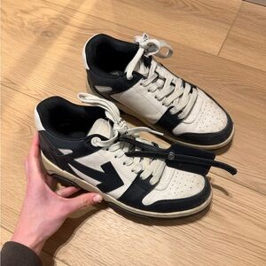 OFF White Stylish Black and White Sneakers